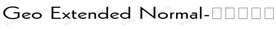 Geo Extended Normal字体转换